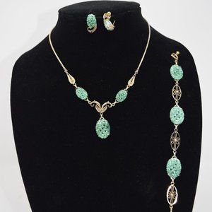 Vintage Van Dell Gold Filled Necklace, Bracelet, Earring Set